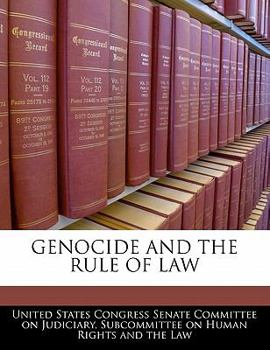 Paperback Genocide and the Rule of Law Book