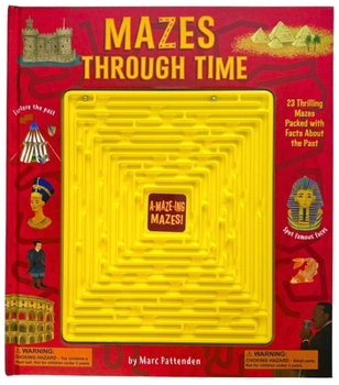 Hardcover Mazes Through Time: Featuring 3D Maze Game Book