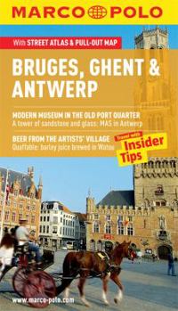 Paperback Bruges, Ghent & Antwerp Marco Polo Guide Book