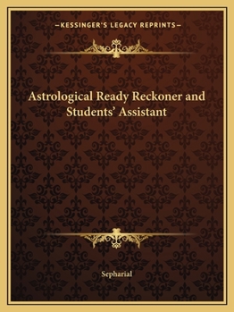 Paperback Astrological Ready Reckoner and Students' Assistant Book