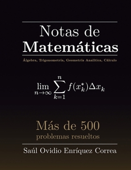 Paperback Notas de Matemáticas [Spanish] Book