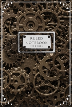 Ruled Notebook : Steampunk Design