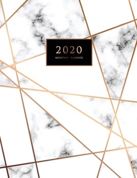 2020 Monthly Planner: Large Monthly Planner with Inspirational Quotes and Marble Cover (Volume 6)