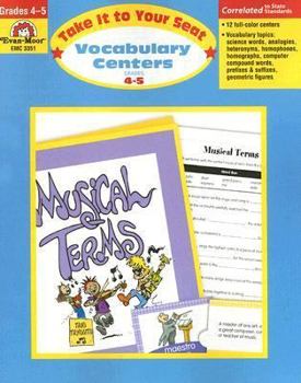 Paperback Vocabulary Centers, Grades 4-5 Book