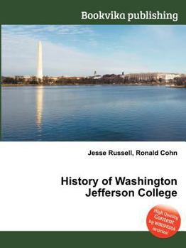 Paperback History of Washington Jefferson College Book