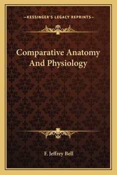 Paperback Comparative Anatomy And Physiology Book