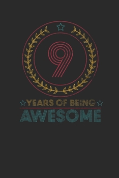9 Years Of Being Awesome: Dotted Bullet Notebook –  Awesome Birthday Gift Idea