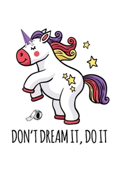 Paperback Notebook: Unicorn Mindset Objectives Dreams Colorful Sweet G 120 Pages, 6X9 Inches, Blank Book