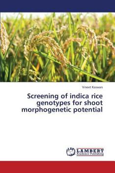 Paperback Screening of Indica Rice Genotypes for Shoot Morphogenetic Potential Book