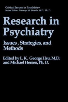 Hardcover Research in Psychiatry: Issues, Strategies, and Methods Book