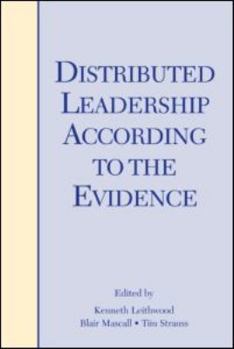 Paperback Distributed Leadership According to the Evidence Book