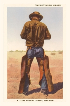 Paperback Vintage Journal Cowboy Rolling Cigarette Book
