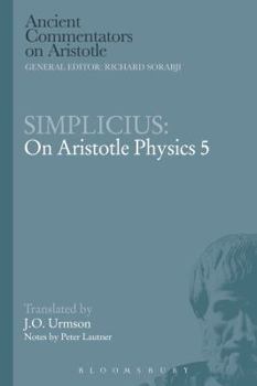 Paperback Simplicius: On Aristotle Physics 5 Book