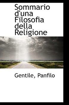 Paperback Sommario d'una Filosofia della Religione Book
