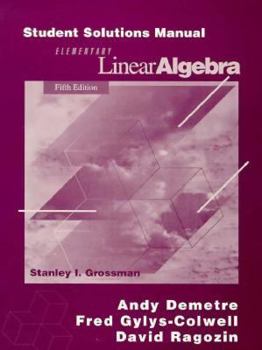Paperback Student Solutions Manual for Elementary Linear Algebra Book