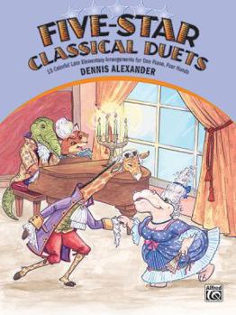 Paperback Five-Star Classical Duets (for Piano) Book