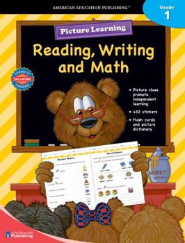 Paperback Picture Learning Reading, Writing, and Math Grade 1 Book