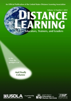Paperback Distance Learning Magazine Vol 12 Issue 1 Book
