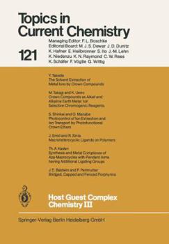 Paperback Host Guest Complex Chemistry III Book