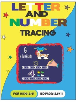 Paperback Letter and Number Tracing Book: Handwriting Practice for Kids Ages 3-5, Pen Control, Line Tracing, Shapes, Alphabet, Numbers Book