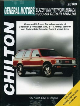 Paperback Chevrolet Blazer, Jimmy, Typhoon, and Bravada, 1983-93 Book