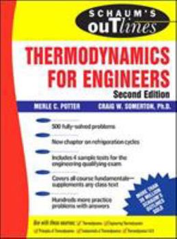 Paperback Schaum's Outline of Thermodynamics for Engineers Book