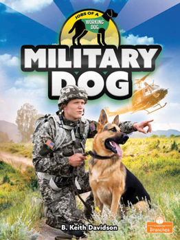 Library Binding Military Dog Book