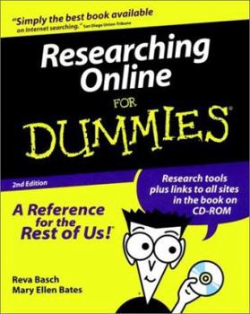 Paperback Researching Online for Dummies [With CD-ROM] Book