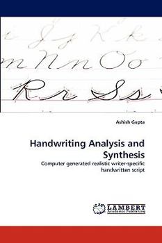 Paperback Handwriting Analysis and Synthesis Book