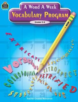 Paperback A Word a Week Vocabulary Program Book