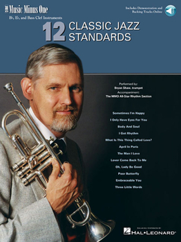 Paperback 12 Classic Jazz Standards - Music Minus One B-Flat, E-Flat and Bass Clef Instruments Book/Online Audio Book