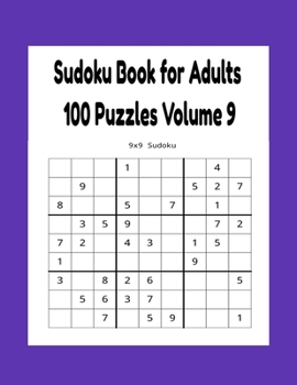 Paperback Sudoku Book for Adults 100 Puzzles Volume 9 Book