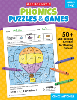 Paperback Phonics Puzzles & Games for Grades 1-2 Book