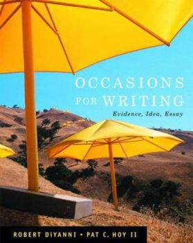 Paperback Occasions for Writing: Evidence, Idea, Essay Book