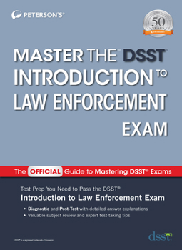 Paperback Master the Dsst Introduction to Law Enforcement Exam Book
