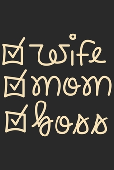 Paperback Wife mom boss: Daily planner notebook gift for wife Book