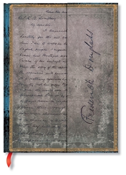 Diary Paperblanks Frederick Douglass, Letter for Civil Rights Embellished Manuscripts Collection Hardcover Ultra Lined Wrap Closure 144 Pg 120 GSM Book