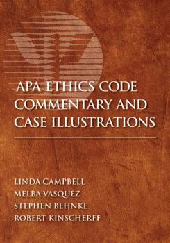 Hardcover APA Ethics Code Commentary and Case Illustrations Book