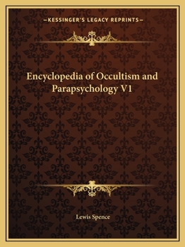 Paperback Encyclopedia of Occultism and Parapsychology V1 Book