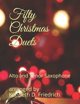 Paperback Fifty Christmas Duets: Alto and Tenor Saxophone Book