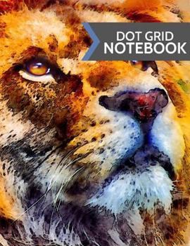Paperback Dot Grid Notebook: Abstract Tiger Design: Softcover 120 Page Paperback (Large 8.5 X 11) Book