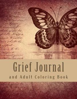 Paperback Grief Journal and Adult Coloring Book