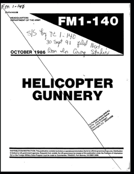 Paperback FM 1-140 Helicopter Gunnery Book