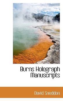 Paperback Burns Holograph Manuscripts Book
