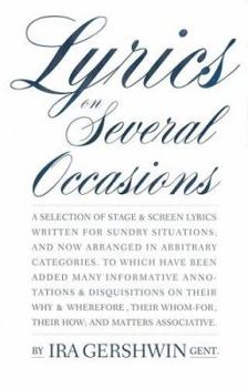 Paperback Lyrics on Several Occasions Book