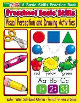 Paperback Preschool Basic Skills: Visual Perception & Drawing Activities Book