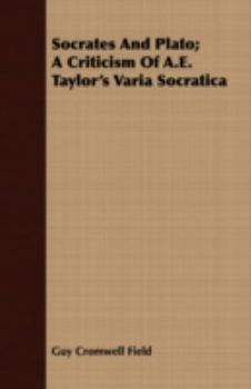 Paperback Socrates and Plato; A Criticism of A.E. Taylor's Varia Socratica Book