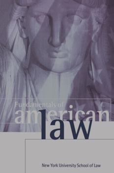 Paperback Fundamentals of American Law Book