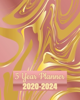 5 Year Planner 2020-2024: 60 Month Yearly Planner Monthly Calendar View with Address Book & Password Keeper (Monthly Schedule Organizers)