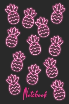 Notebook: Pink Pineapples Notebook Wide Ruled Lined Journal 6x9 Inch ( Legal ruled ) Family Gift Idea Mom Dad or Kids in Holidays